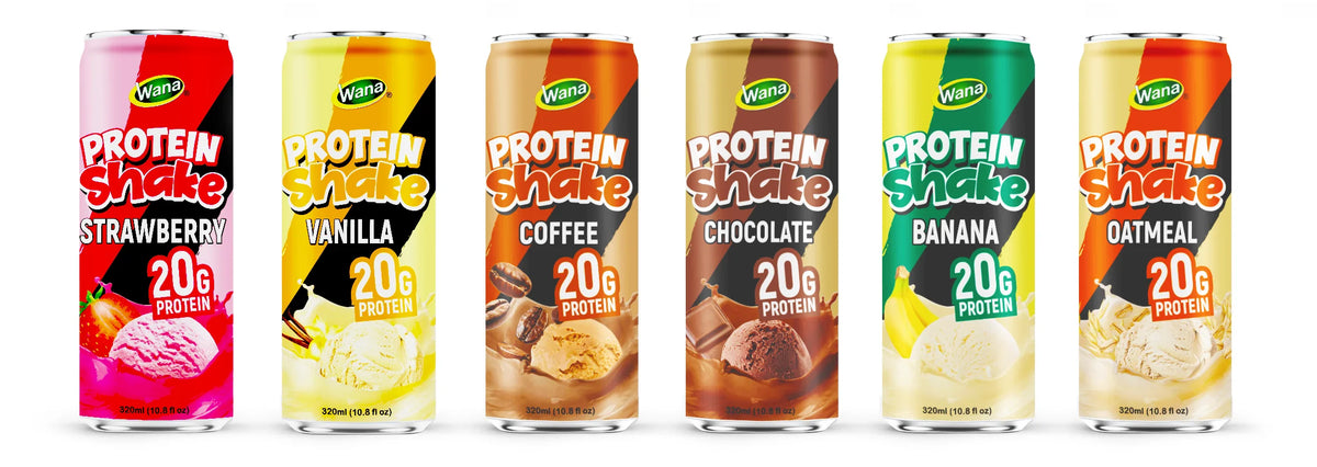 Batido de proteínas, 20g de proteína de suero, latas de 250ml o 320ml