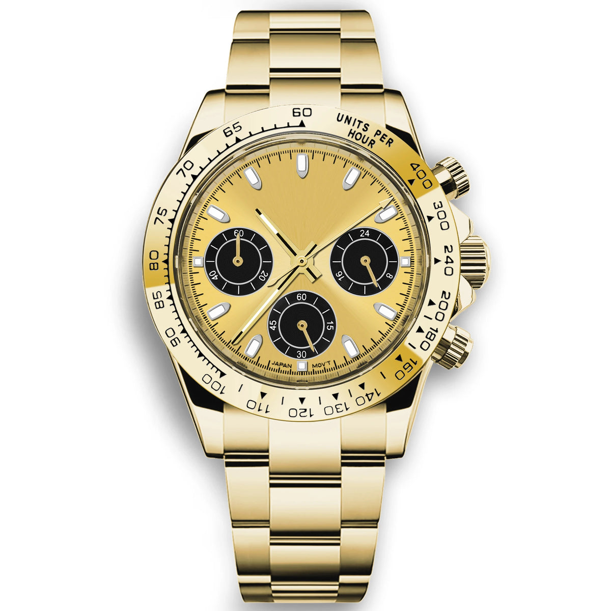 Custom Logo Quarts Watches VK63 Watch Gentleman Casual Fashion Luminous 5ATM Waterproof Chronograph Watches for Men High-Quality