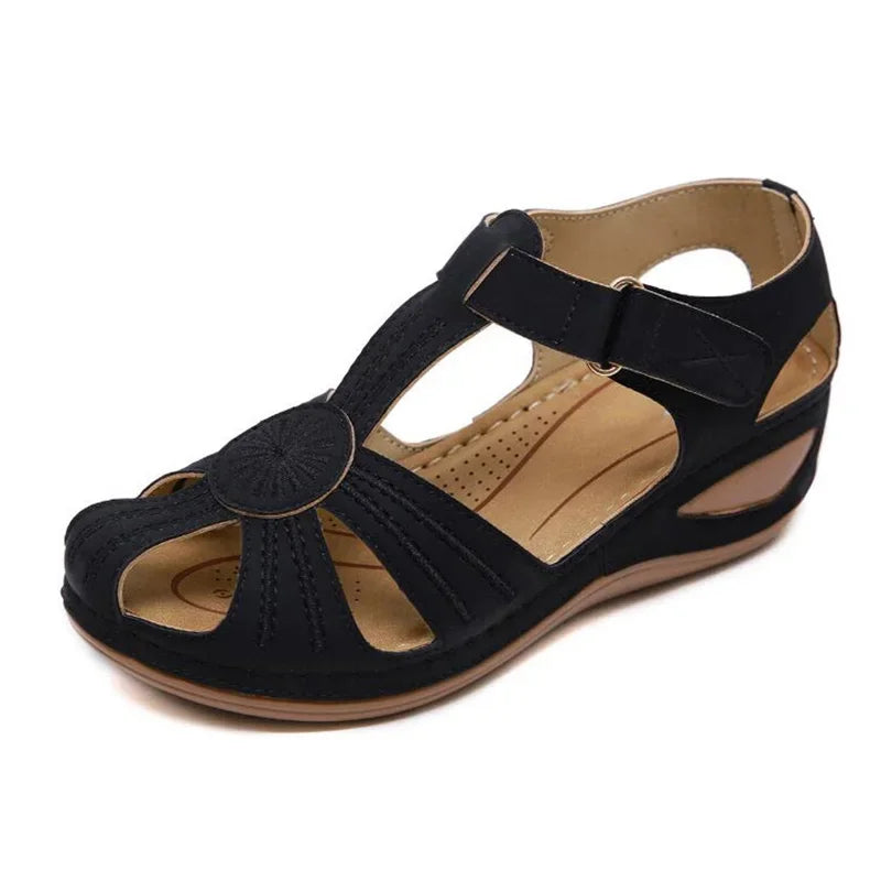 BEYARNE Plus Size Fashion Summer Women Sandals Female Beach Shoes Shoes Wedge High Heel Comfortable Light Platform SandalsE597