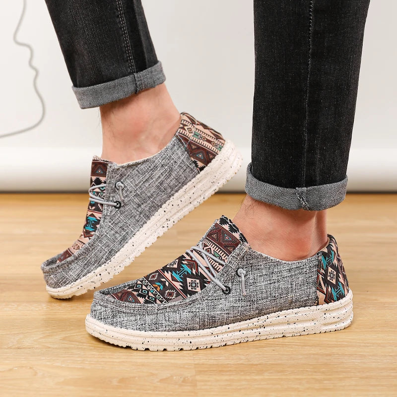 Zapatos casuales de lona cómodos para hombre, mocasines, calzado de verano, estilo urbano popular, tallas grandes hasta la 48