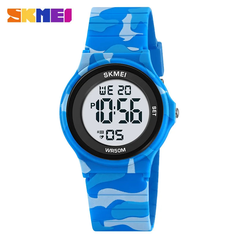 SKMEI 2303 Waterproof Digital Kids Watch with Shockproof Plastic Case