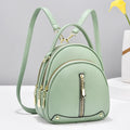 Lightweight Small PU Leather Backpack for Women 3-Way Convertible Crossbody Bag