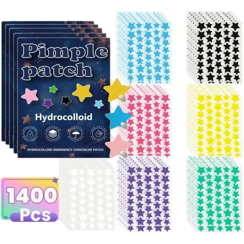 200/400pcs Black Star Acne Patch Fashion Ultrathin Breathable Acne Covering Hydrocolloid Patch Beauty  Face Acne Patch