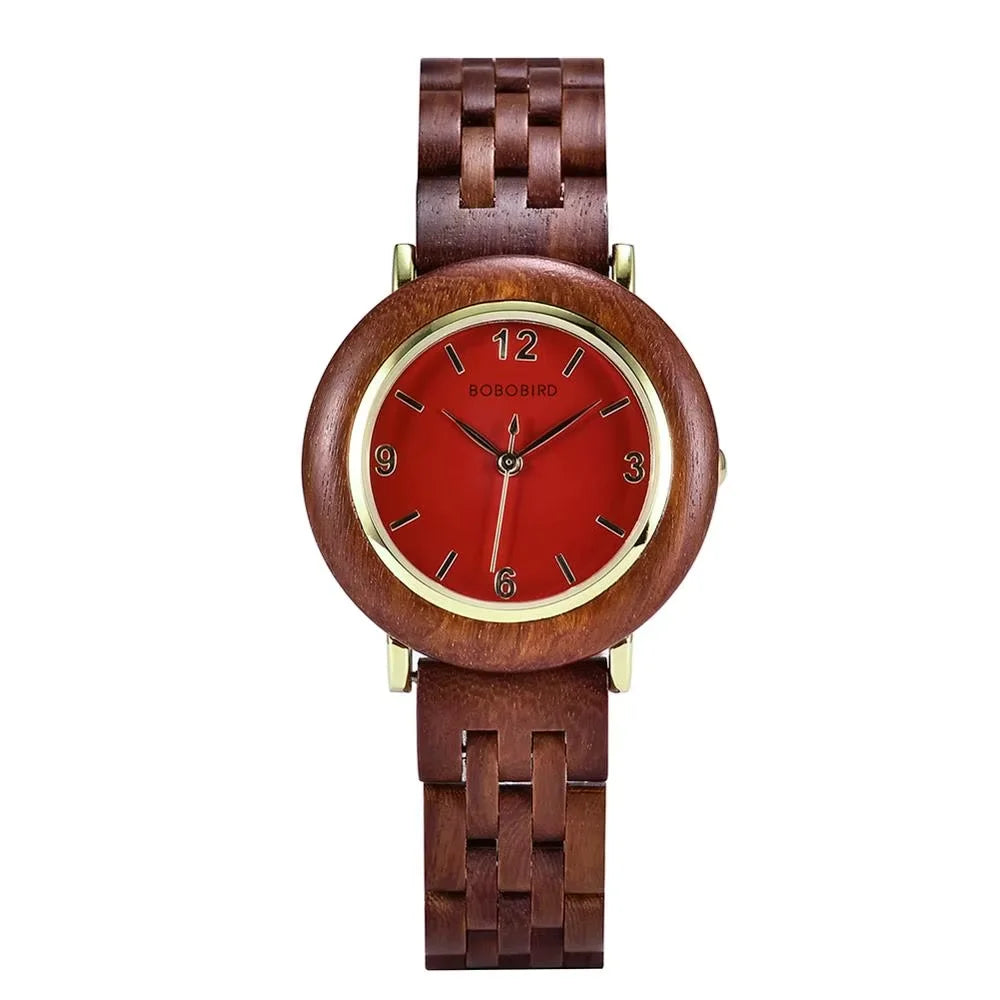 BOBO BIRD Women Wooden Watch Fashion Luxury Japanese Quartz Movement Wristwatches Anniversary Gift Box Personalized Dropshipping