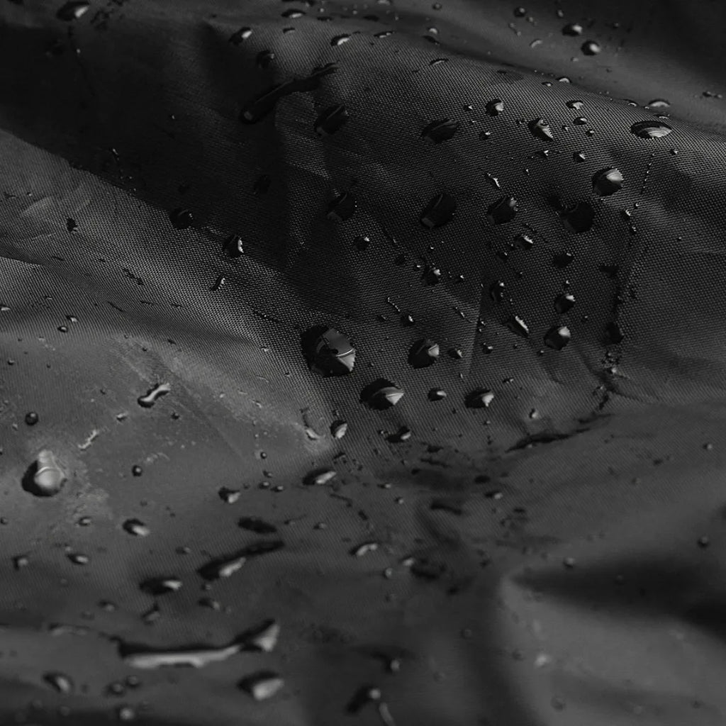 Black Waterproof Patio Fire Pit Cover Round Table Cover Round BBQ Accessories Grill Cover Anti-Uv Dust Rain Barbecue Supplies