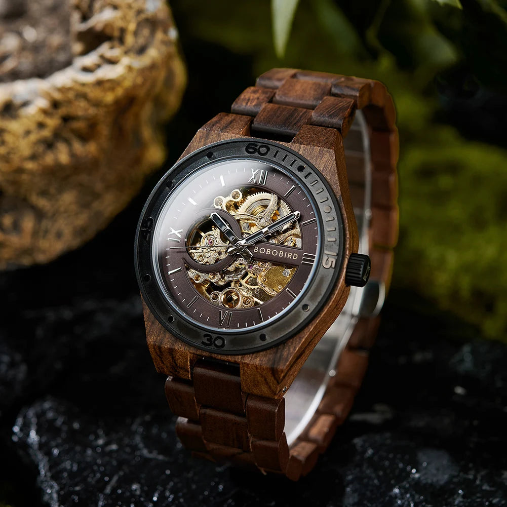 Custom Men's Watches With Automatic Movement Mechanical Wrist Watches From BOBO BIRD the Hottest Gifts for Father's Day