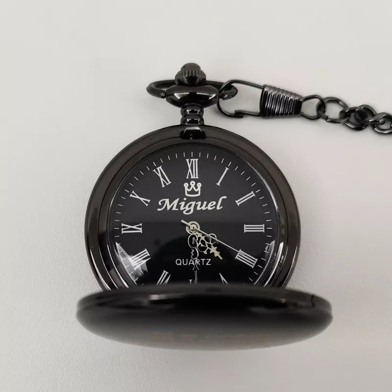 Customize Your LOGO Name Text 47MM Quartz Personalize Pocket Watch Vintage Bestman Groomsmen Wedding Gift Anniversary Presents