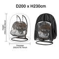 Funda para silla colgante, protector de muebles, impermeable con cremallera, resistente a la lluvia, al óxido, duradero, anti-UV, a prueba de viento, para jardín.