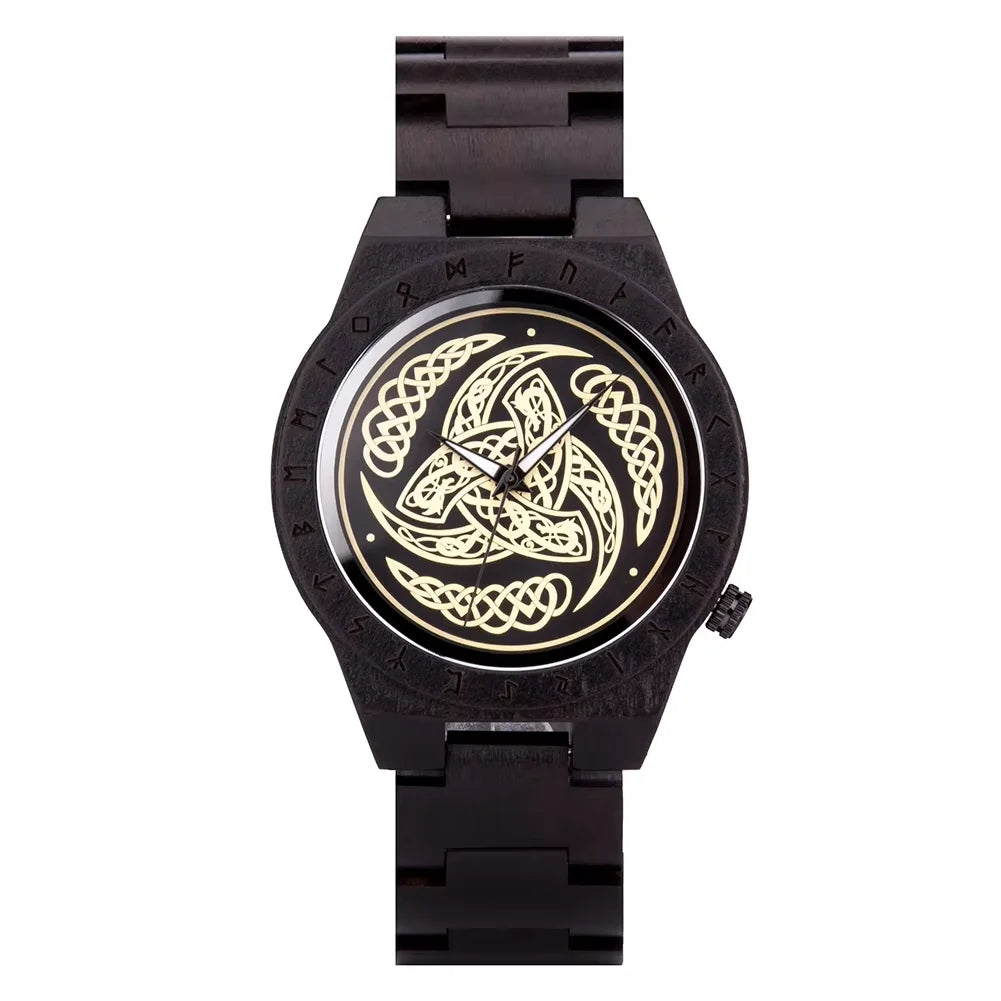 BOBO BIRD Wooden Watch Men Watches Luxury Retro Ebony Wristwatch Timepiece Compass Clock Customize Great Gift Box Reloj Hombre