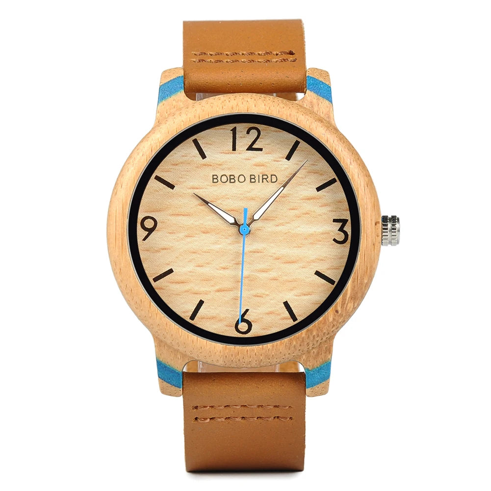 BOBO BIRD Wood Wristwatches Japan Miyota Movement Watch Fashion Brand Designer Bamboo Wooden Watches LOGO Customized OEM