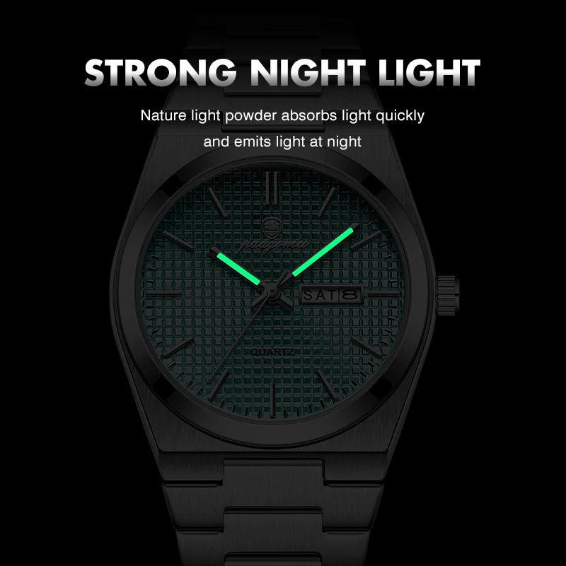 Customized Watch PAAZOMU Luxury Men Clock Fashion Luminous Waterproof Chronograph Date Watch for Man Quartz Men's Watches Reloj