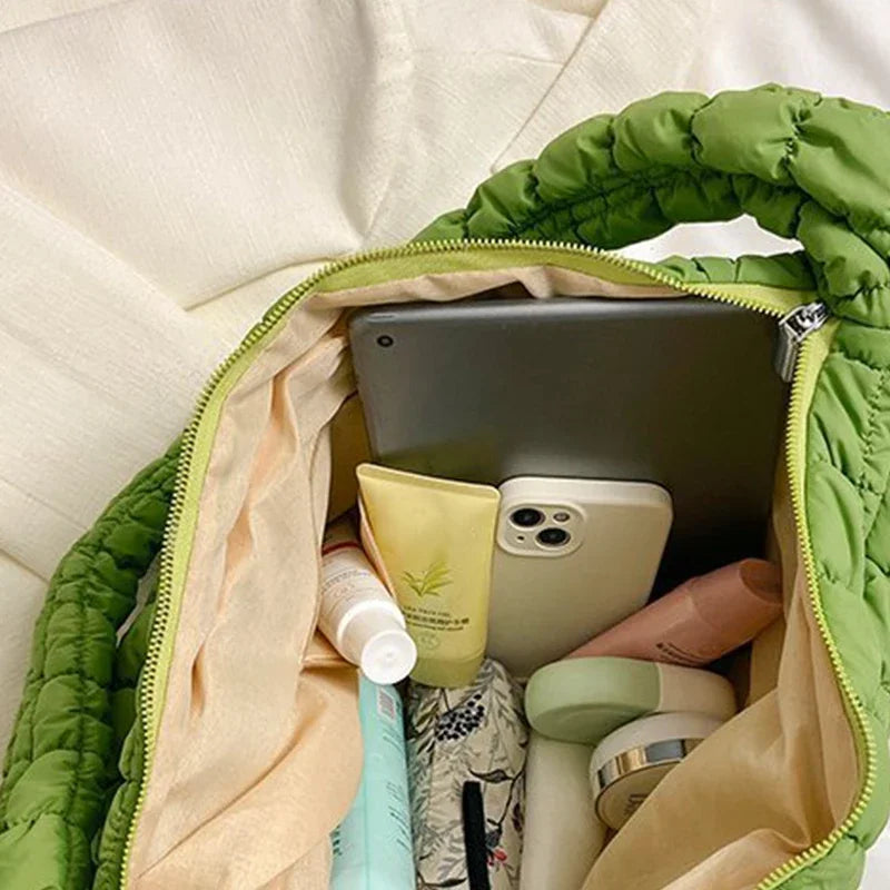 Cloud Bag stor och liten mjuk plisserad axelväska i PU-läder för kvinnor