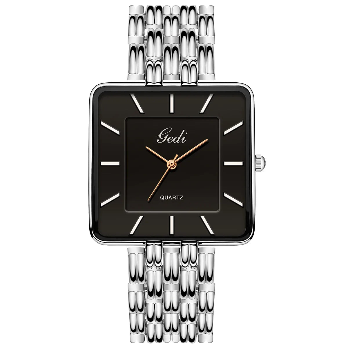 Ultra-Thin Waterproof Square Couple Watches Stainless Steel