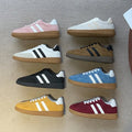 2026 Retro Round Head Soft Leather Shoes Spring New Style Versatile Breathable Lightweight Agan Sports Shoes for Couples Sneaker