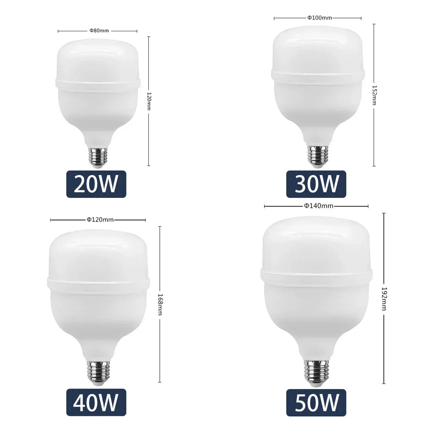 1-5 st 50W 10W 5000lm superljusstark LED-lampa AC 110V 220V E27 LED-lampa LED-ljus belysning för hem och vardagsrum