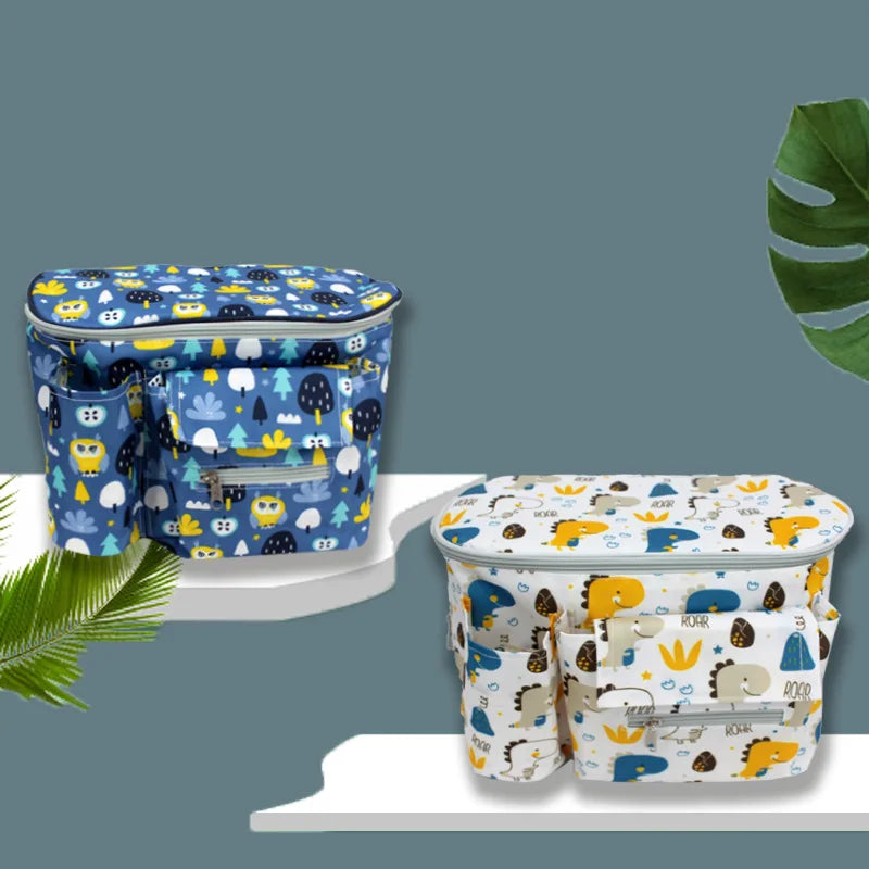 Bolsos de pañales para cochecito de bebé, accesorios para carrito, bolsa de bebé, bolsillo de lactancia, organizador de coche, cesta de almacenamiento