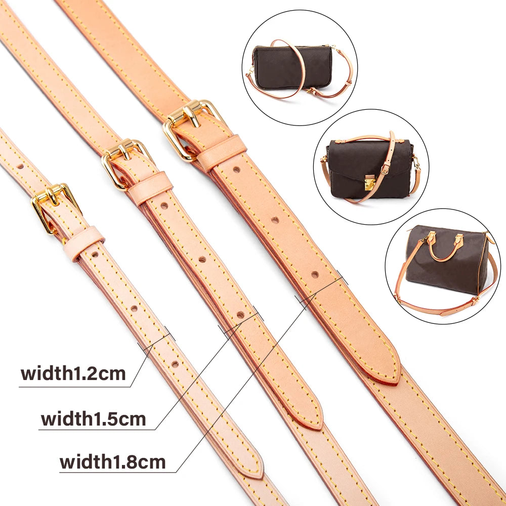 CRAZYSMITH Bag Strap for LV Speedy Shoulder Straps Genuine Leather Long Replacement Adjustable Crossbody Belts Bag Accessories