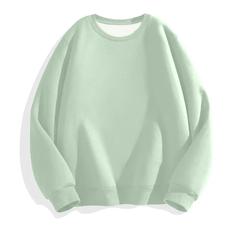LEGIBLE Autumn Winter Woman's Hoodies Oversize Female Loose Solid Thicken Fleece Warm Women Sweatshirts Lady