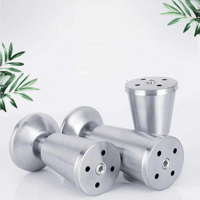 Adjustable Stainless Steel Furniture Legs 8-15cm for Cabinets and Sofas