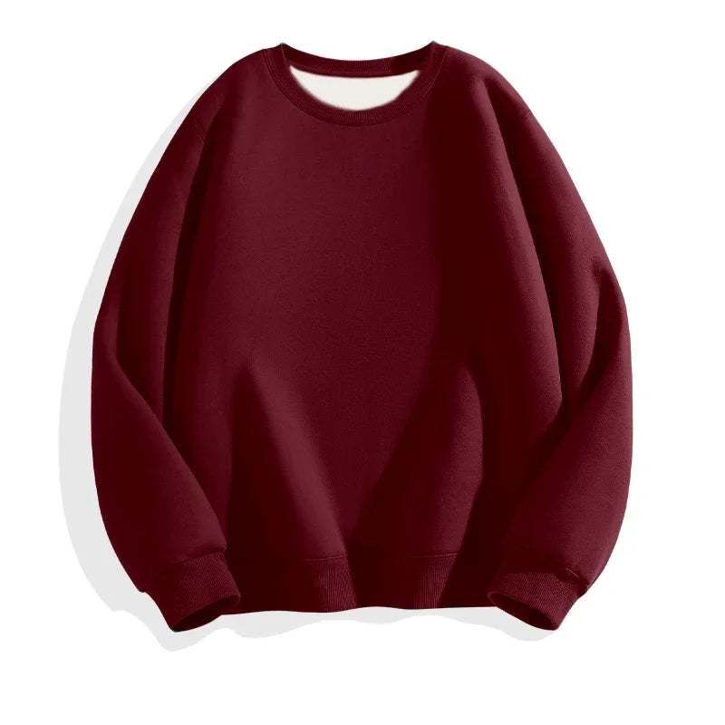 LEGIBLE Autumn Winter Woman's Hoodies Oversize Female Loose Solid Thicken Fleece Warm Women Sweatshirts Lady