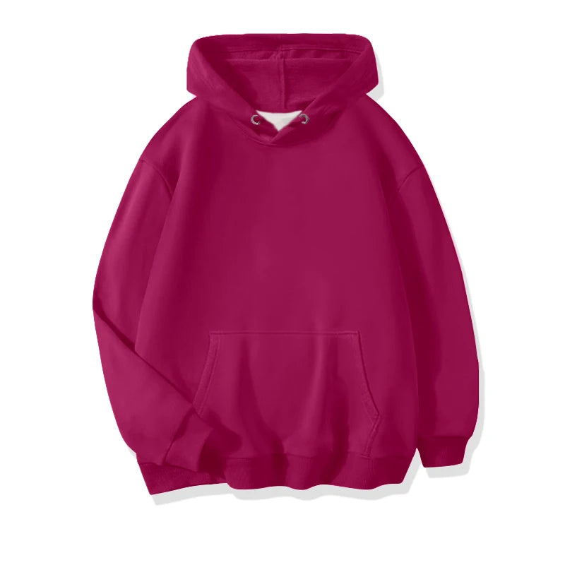 LEGIBLE Damska bluza z kapturem jesienno-zimowa oversize, ocieplana, luźna bluza z polarem