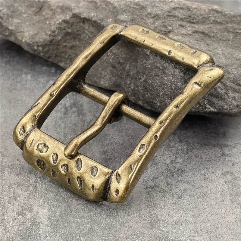 Heavy Solid Brass Men's Belt Buckle 40mm Vintage Style