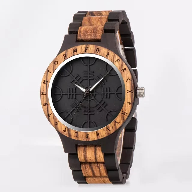 BOBO BIRD Wooden Watch Men Watches Luxury Retro Ebony Wristwatch Timepiece Compass Clock Customize Great Gift Box Reloj Hombre