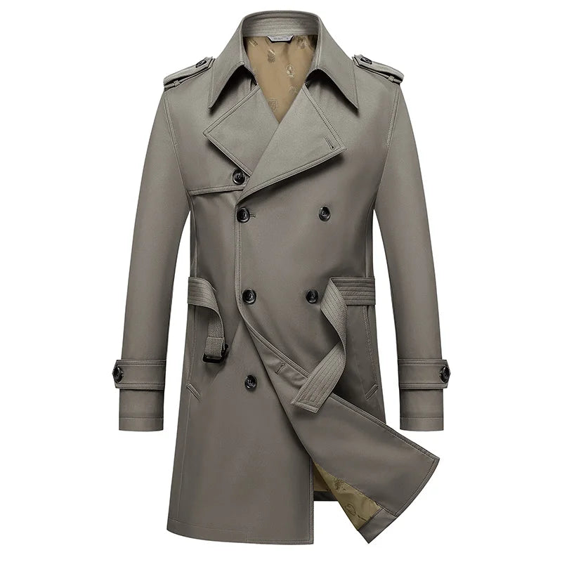 Gabardina clásica para hombre 8XL, cortavientos de talla grande, abrigo de alta calidad para negocios y estilo casual, ropa de hombre, ponchos de gran tamaño