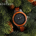 BOBO BIRD Watches for Man Viking Odin Rune Men Quartz Wristwatches Cultural Totem Dail With Wooden Strap Reloj De Hombre