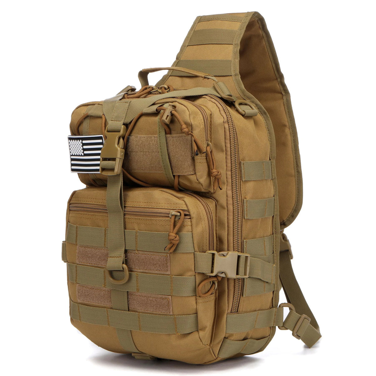Mochila táctica de asalto con correa, impermeable, tipo EDC para senderismo, camping, caza, trekking y viajes al aire libre