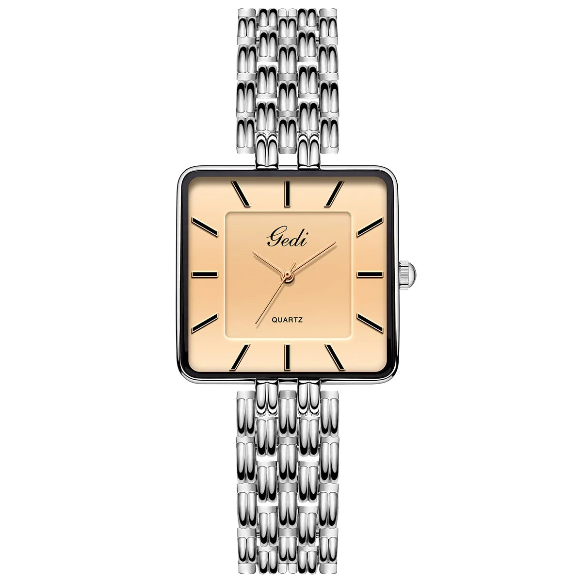 Ultra-Thin Waterproof Square Couple Watches Stainless Steel