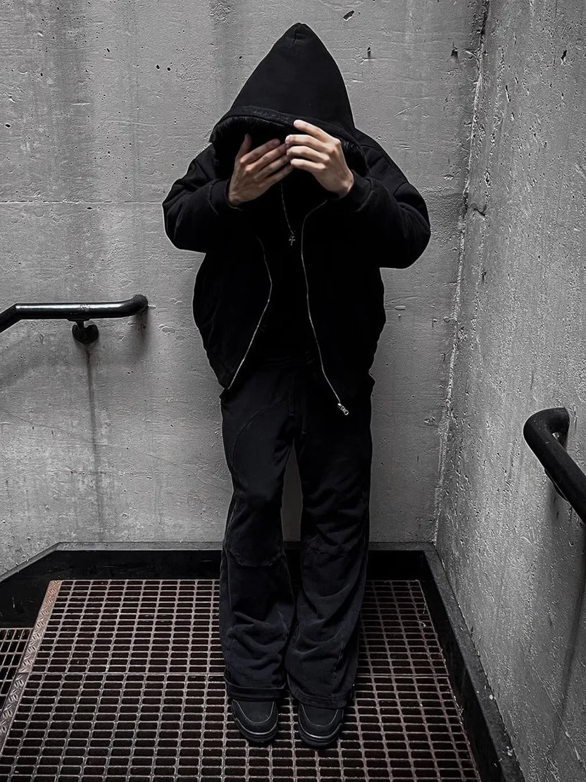 Mauroicardi höst/vinter oversized förtjockad varm svart vändbar fuskpäls parkas för män med huva dragkedja fluffig jacka 2025