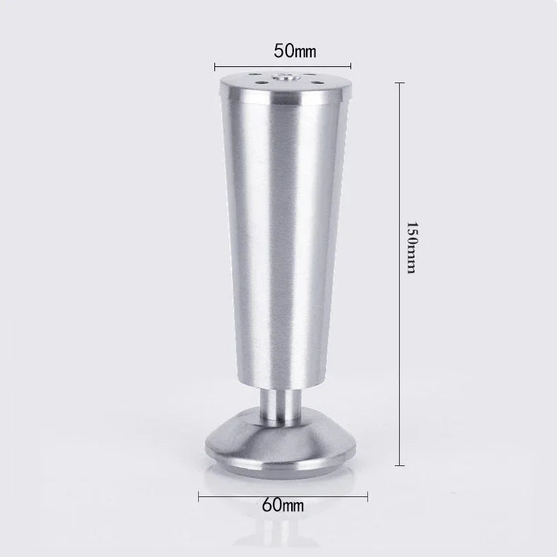 Adjustable Stainless Steel Furniture Legs 8-15cm for Cabinets and Sofas