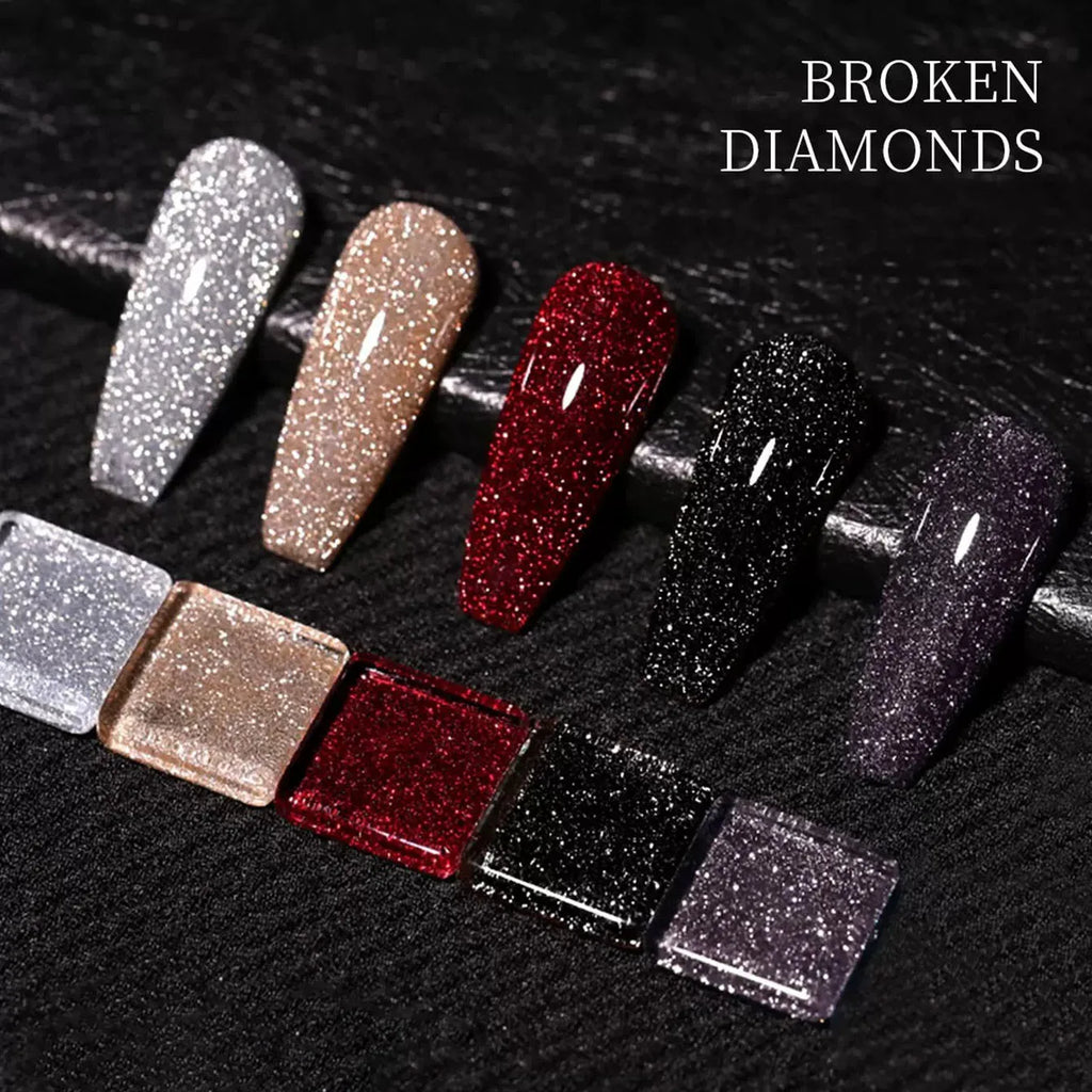 MIANEL 2026 Autumn Gel Nail Polish Adhesive Burst Flash Broken Diamond Halloween Christmas Nails Art Kit for Professional Use