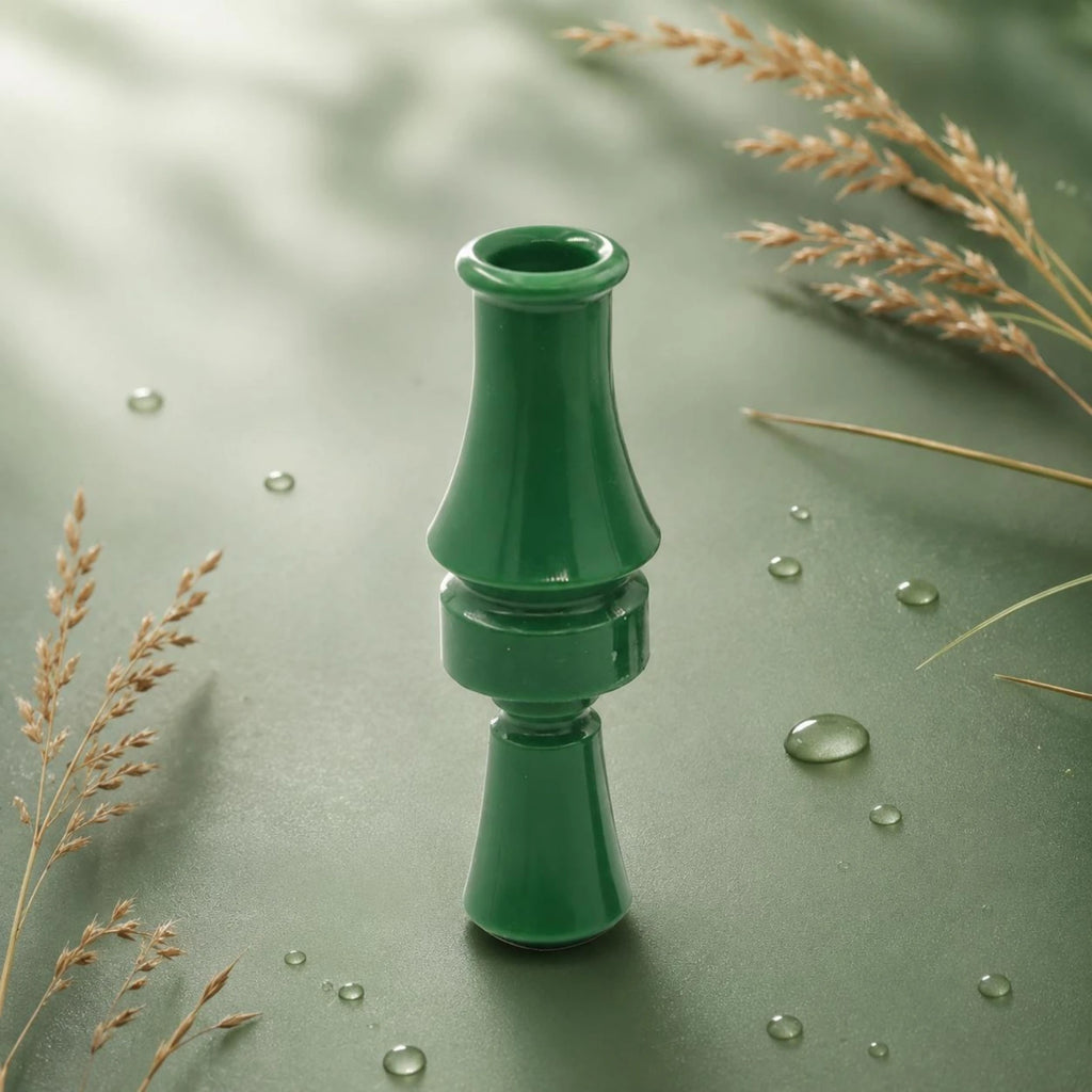 Waterfowl Call Whistle Realistic Sound Green Tapered Body Game Call ABS Hunting Whistle for Outdoor Activities