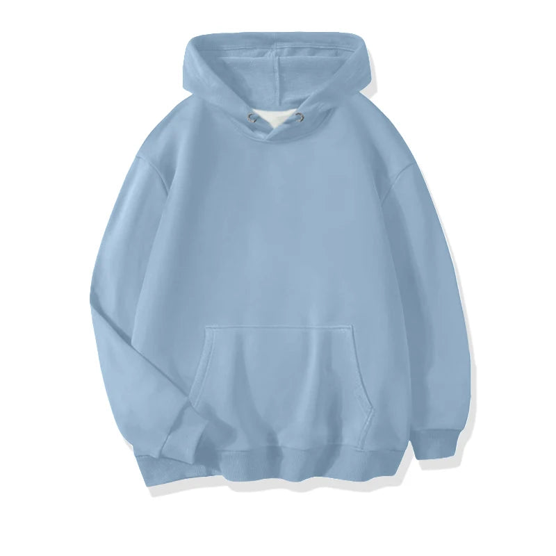 LEGIBLE Damska bluza z kapturem jesienno-zimowa oversize, ocieplana, luźna bluza z polarem