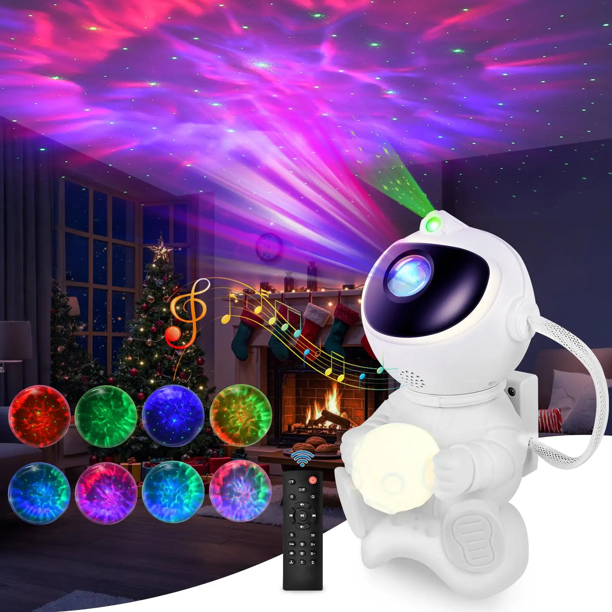 Astronaut LED Star Projector Night Light with Bluetooth Speaker