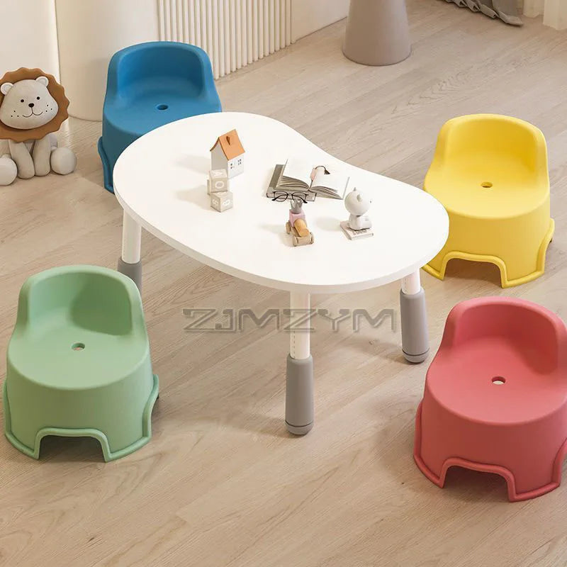 37-46cm Adjustable Baby Learning Table Anti-Slip Stable Early Education Table With Round Edge Care for Baby's Safety Health Grow