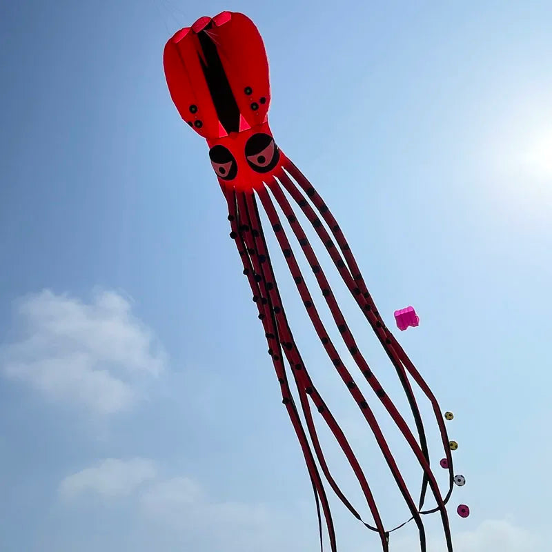 Octopus Kite 18m Large Octopus Kite Available for Custom Large Kite Advertising Kite, Red Octopus Kite.