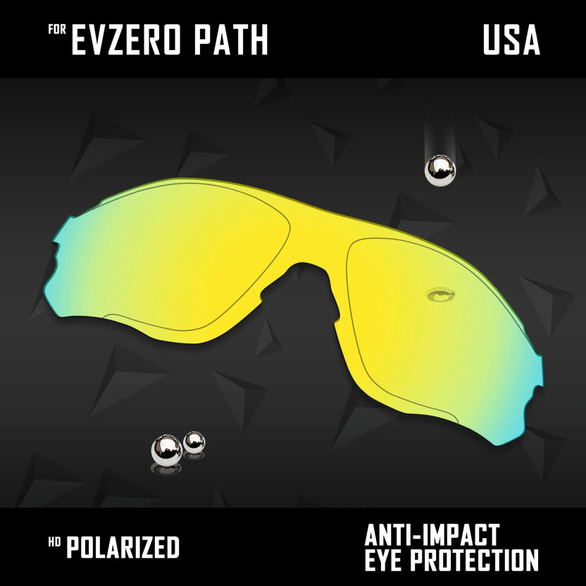 OOWLIT Polariserade utbyteslinser för Oakley EVZero Path OO9308 solglasögon - Flerfärgade