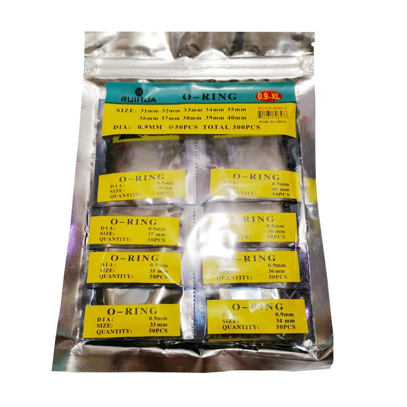 Junta tórica de goma de 0,5 mm, 0,6 mm, 0,7 mm, 0,8 mm, 0,9 mm, repuesto de sello de estanqueidad para tapa trasera de reloj