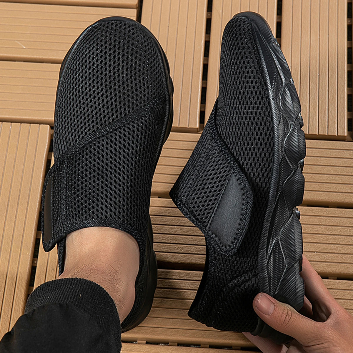 Nya vardagliga ortopediska skor för breda fötter, svullna fötter, hallux valgus, justerbara, mjuka och bekväma diabetikerskor, promenadskor
