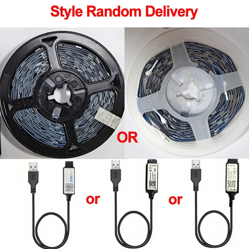 Tira de luces LED Bluetooth SMD 5050 flexible con control por aplicación
