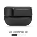 Leather Car Seat Gap Organizer with Cup Holder and Storage Pocket