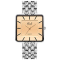 Ultra-Thin Waterproof Square Couple Watches Stainless Steel