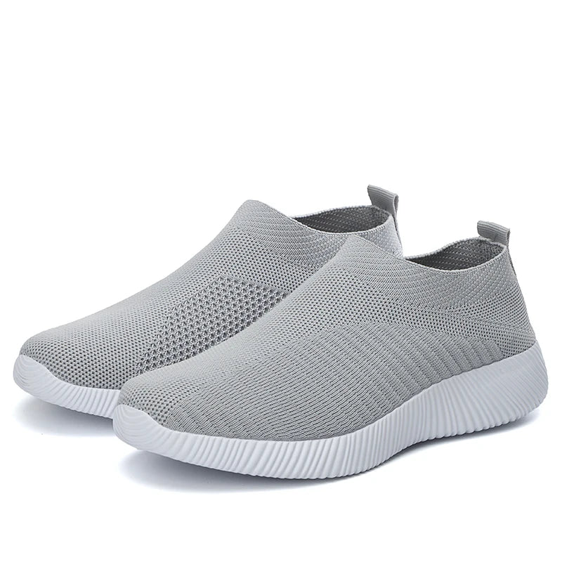 Moipheng 2023 Damskie trampki wulkanizowane, skarpetkowe sneakersy, letnie wsuwane płaskie buty damskie, mokasyny w dużych rozmiarach, buty do chodzenia