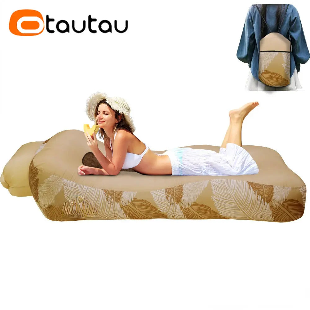 Inflatable Sofa Bed Floating Raft for Pool Beach and Garden