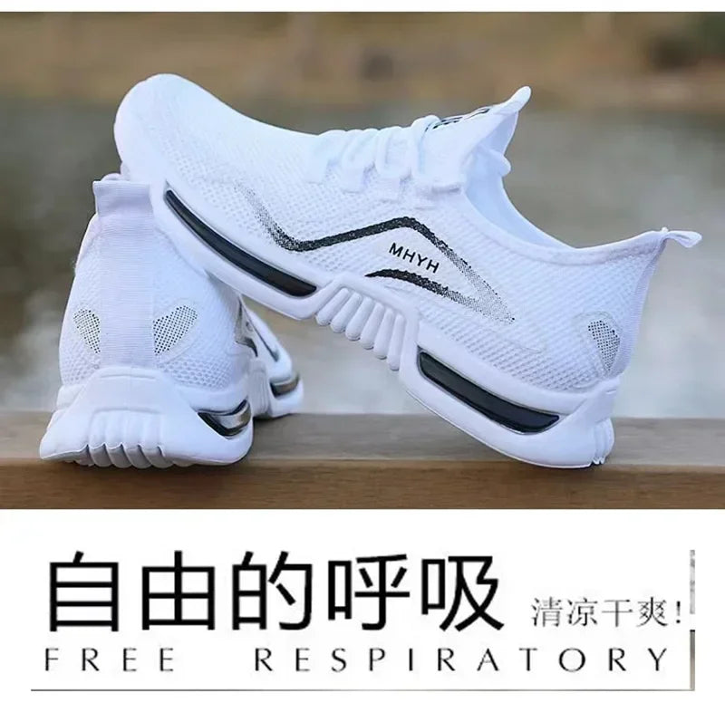 Zapatos de hombre, zapatillas deportivas sin cordones, deportivas de moda para hombre, calzado deportivo para correr, transpirables para gimnasio, entrenamiento, tenis, antideslizantes para ejercicio