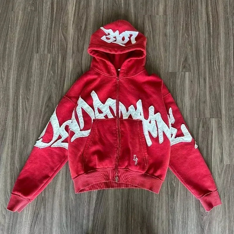 Koreańska moda, prosty szary dwustronny damski rozpinany hoodie oversize Y2K, nowość, Harajuku, gotyk, casual, bluza dla par typu joker