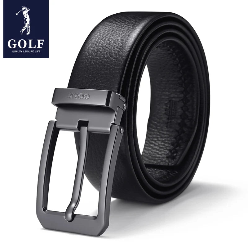 GOLF Men's Genuine Leather Needle Buckle Youth Belt